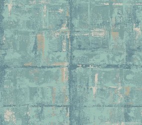 Tapet Patina, Seafoam Green Luxury Textured, 1838 Wallcoverings, 5.3mp / rola