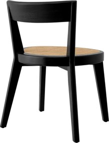 Scaun LUX design clasic Alvear negru, ratan