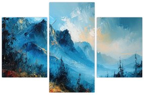 Tablou - Pictura munților (90x60 cm)