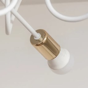 Lustră aplicată OXFORD 3xE27/15W/230V aurie/albă