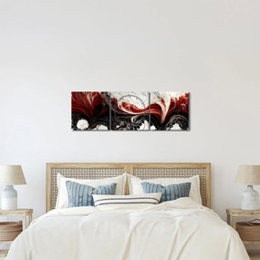 Tablou - Abstracție modernă (cu ceas) (90x30 cm)