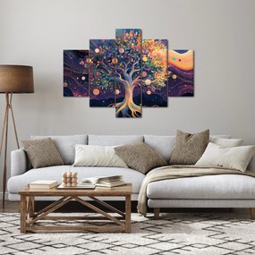 Tablou – Arbore violet plin de energie (150x105 cm)