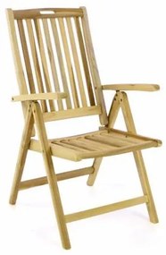 DIVERO Scaun de grădină pliabil din lemn