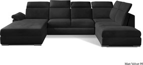 Colțar lemn masiv Formă U Extensibil Erik 330x210cm Personalizabil