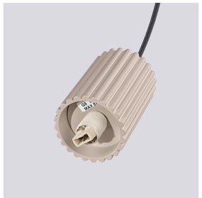 Lustră taupe cu abajur din sticlă ø 12 cm Orbital – Sollux