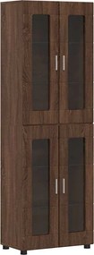 vidaXL Bufet FLORIN Stejar închis 60 x 35 x 182 cm Lemn compozit