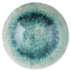 Set de veselă din porțelan, 18 piese, albastru