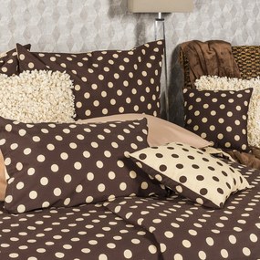 Lenjerie pat 1 pers.4Home Buline Ciocolată, 140 x 220 cm, 70 x 90 cm