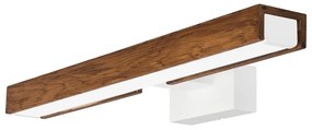 Aplică LED pentru oglindă de baie Brilagi WOODY MIRROR LED/8W/230V IP44 stejar/alb