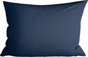 Husa de perna muselina MUSSARI 50x70 cm, albastru inchis
