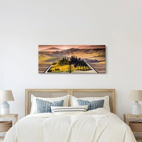 Tablou cu peisaj în carte (120x50 cm)