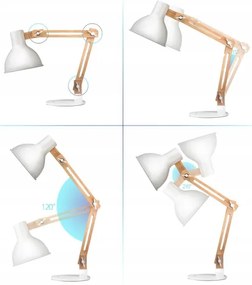 Lampă de masă 1xE27/40W/230V albă