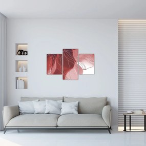 Tablou - Floare abstractă roșie N⁰1 (90x60 cm)