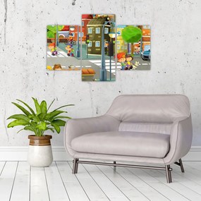 Tablou - Orășelul copiilor (90x60 cm)