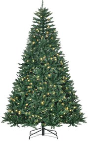HOMCOM albero di natale 210 albero di natale a led albero di natale con luci led albero di natale 210 cm folto Verde Φ132 × 210cm