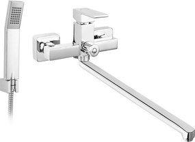 Baterie cada - dus Ferro Zicco crom cu pipa mobila