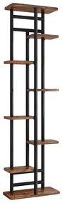 Suport Flori LEDOR TIP 4 Negru/Lemn Rustic