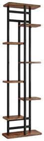 Suport Flori LEDOR TIP 4 Negru/Lemn Rustic