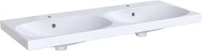 Lavoar dublu pe mobilier Geberit Acanto 120 cm cu orificiu robinet