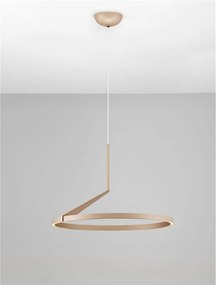 Lustra LED suspendata design minimalist TILIA moca coffee