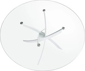 Masa rotunda design modern Veola alb, 140cm