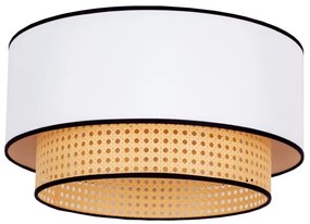 Plafonieră Duolla BOHO 1xE27/15W/230V d. 45 cm alb/ratan