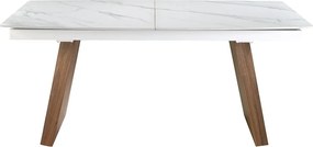 Masa extensibila deosebita design LUX Porcelain Marble 180-230cm