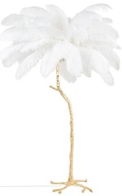 Lampa de podea design spectaculos cu pene de strut Palmier