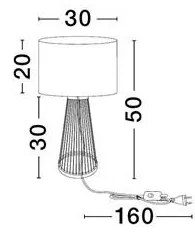 Veioza/Lampa de masa design decorativ LOIS NVL-9586533