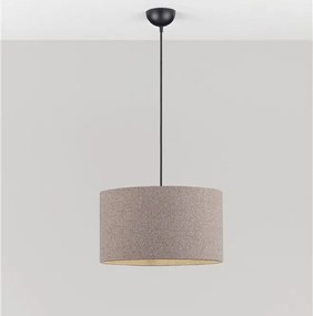 Lustra suspendata cu abajur maro deschis SYRIN