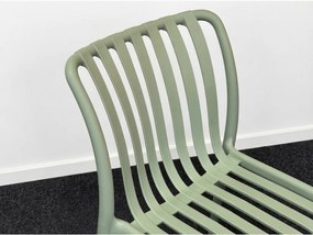 Scaun din plastic TREGO, verde
