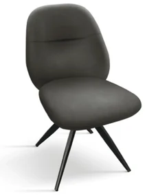 SCAUN ROTATIV SIMPLY -IMITATIE PIELE - GRI