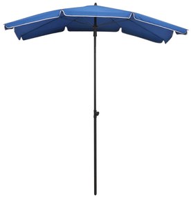 Umbrela de gradina cu stalp, albastru azuriu, 200x130 cm azure blue