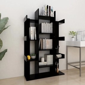 808901 vidaXL Bibliotecă, negru, 86x25,5x140 cm, PAL