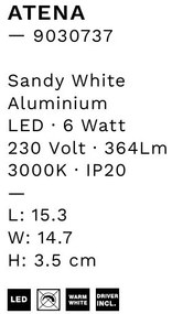 Aplica de perete LED design modern ambiental Atena S