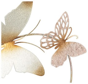 Decorațiune de perete din metal 132x95,5 cm Butterflies - Mauro Ferretti