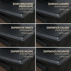 HOMCOM Șemineu Electric Portabil 1000W/2000W din ABS și Sticlă Negru | Aosom Romania