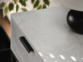 Măsuță consolă Norma S (beton + negru). 1110827