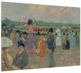 Tablou - Jean-Louis Forain, The Races at Longchamp, reproducere (70x50 cm)