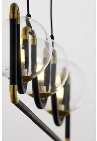 Lustră pe cablu Jupiter 1990 HANZA 3xG9/10W/230V negru/auriu