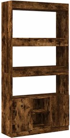 vidaXL Dulap înalt, stejar fumuriu, 92x33x180 cm, lemn prelucrat