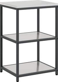 vidaXL Depozitare pentru bucătărie Argintiu 60 x 50 x 92 cm Oțel