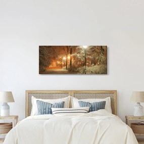 Tablou - Parcul înzăpezit (120x50 cm)