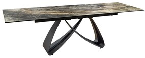 Masa Extensibila cu Blat Ceramic, Taupe, INFINITY 180-220-260cm