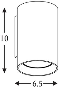 Aplica iluminat ambiental metal alb Cyls