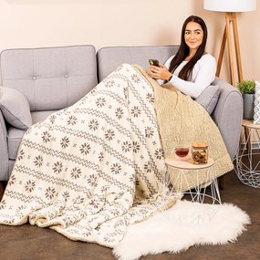 Pătură din blăniță 4Home Nordic bej, 150 x 200 cm