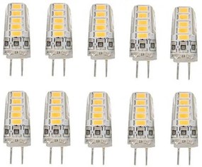 Set 10 X Becuri LED RFAN, G4, Lumina Calda, 3000K, 3W