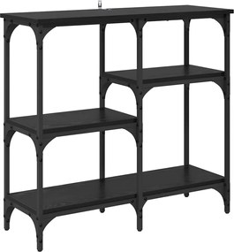 vidaXL Masă de consolă Stejar Negru 80 x 29 x 75 cm Lemn compozit