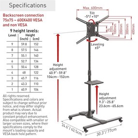 Stand TV Barkan 13-65" 50kg