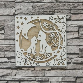 DUBLEZ | Decorațiune din lemn pentru casă - Pisică